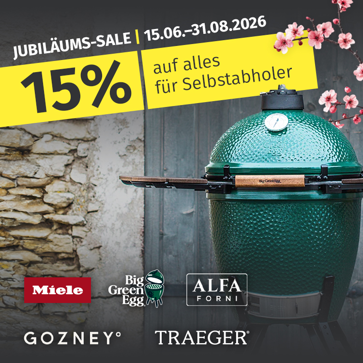Jubiläums Sale - 15% für Selbstabholer 