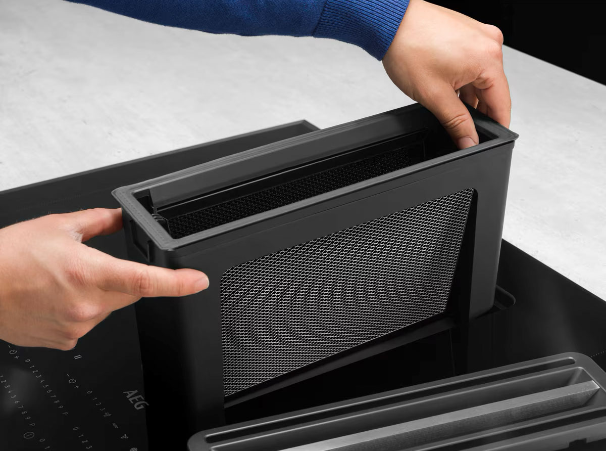 2-in-1-Filter: Einfach entnehmen und reinigen