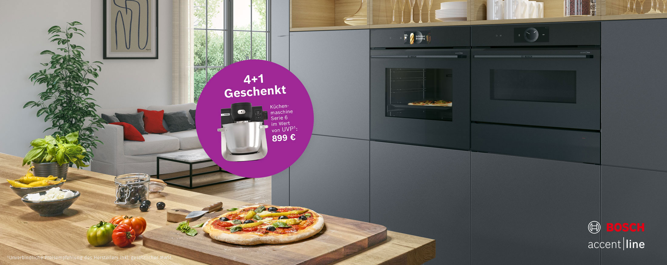 Bosch – accent line, für die hochwertige Küche.