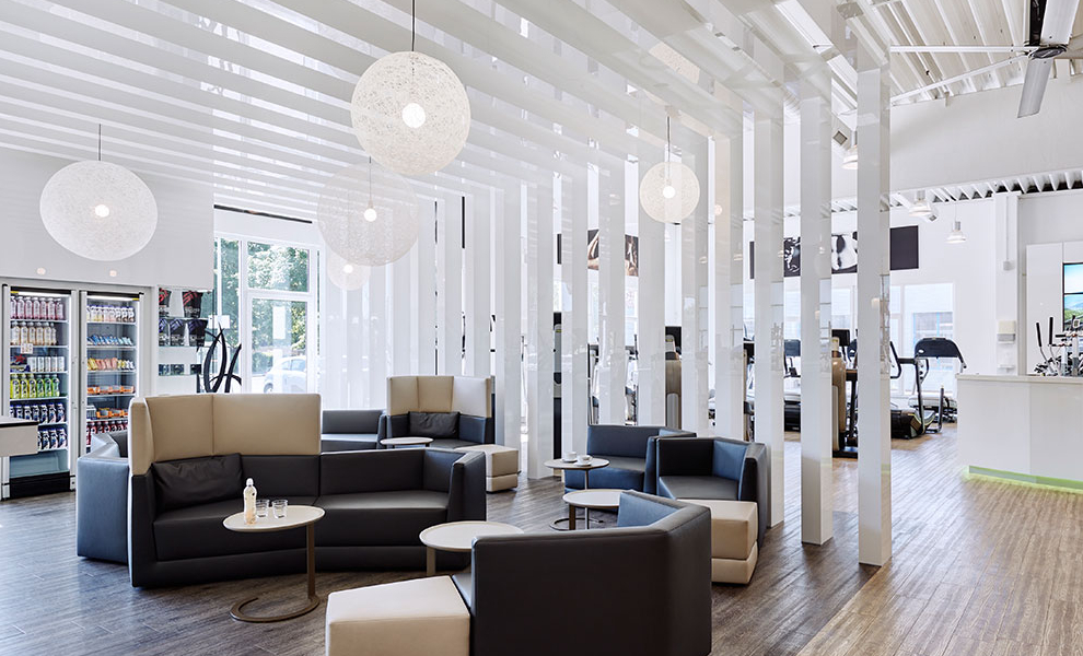 Lounge Design im Fitnessstudio Lounge Design im Fitnessstudio